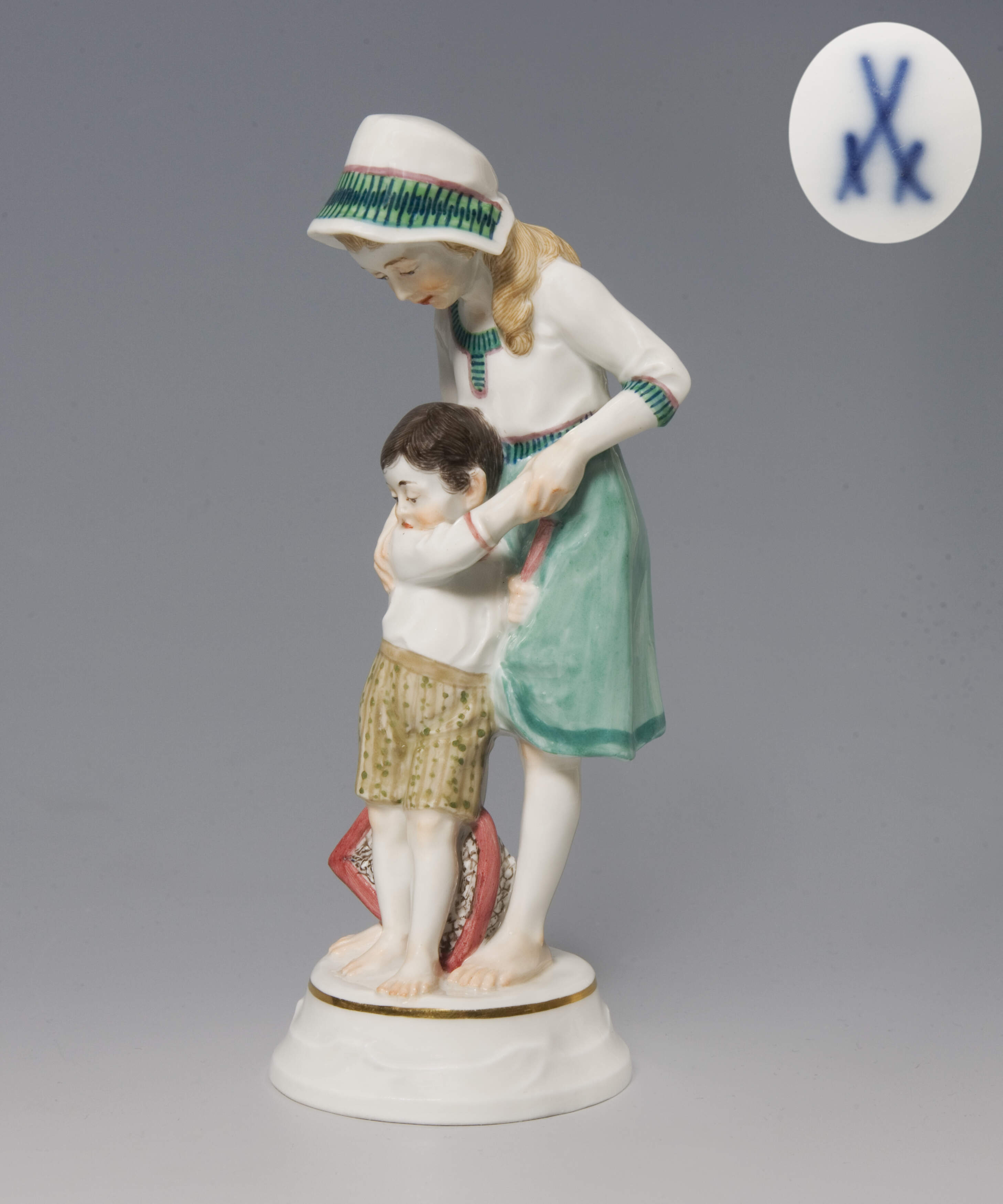 Meissen, Jugendstil-Figurengruppe "Kinder am Strand"