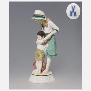 Meissen, Jugendstil-Figurengruppe "Kinder am Strand"
