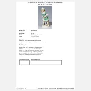 Meissen, Jugendstil-Figur "Mädchen mit Schirm"
