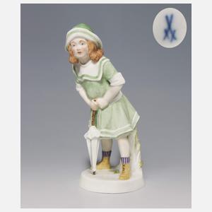 Meissen, Jugendstil-Figur "Mädchen mit Schirm"