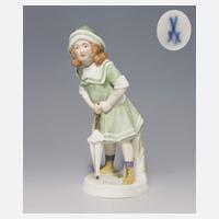 Meissen, Jugendstil-Figur "Mädchen mit Schirm"111