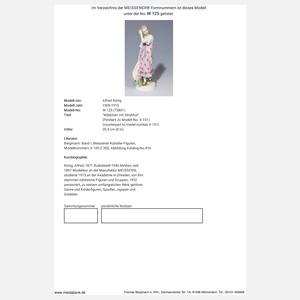 Meissen, Jugendstil-Figur "Mädchen mit Strohhut"