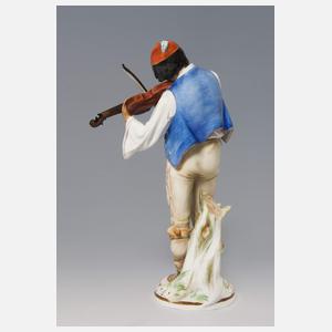 Meissen, Jugendstil-Figur "Sinto, Geige spielend"