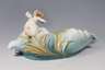 Meissen, Jugendstil-Figurenschale "Nymphe auf Welle"
