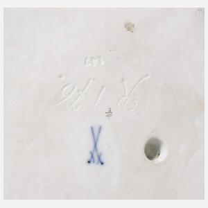 Meissen, Jugendstil-Figurenschale "Nymphe auf Welle"