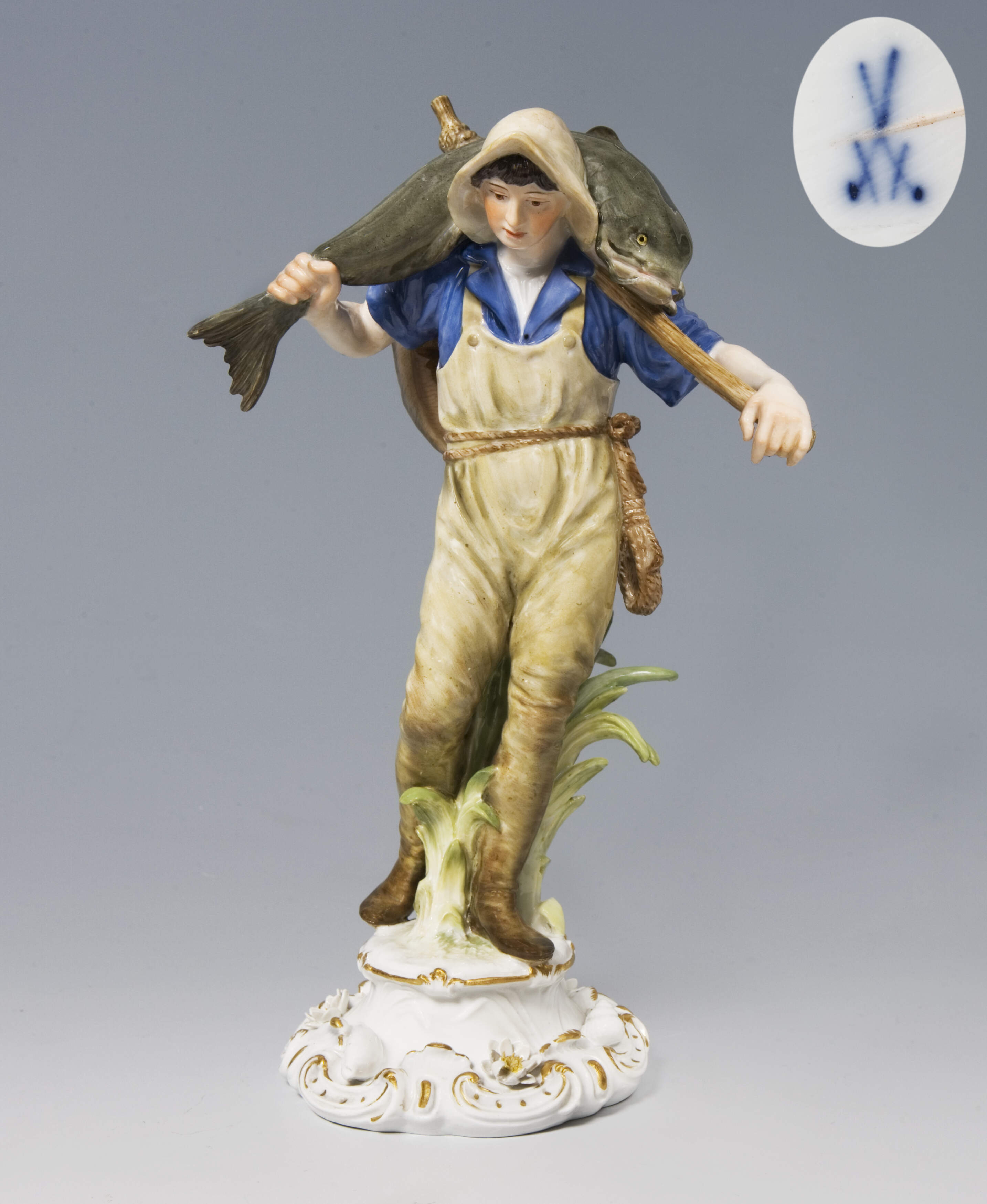 Meissen, Jugendstil-Figur "Fischer"