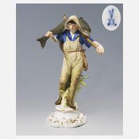 Meissen, Jugendstil-Figur "Fischer"111