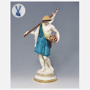 Meissen, große Fischer-Figur