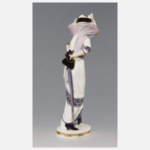 Meissen, Jugendstil-Figur "Dame mit Schirm"