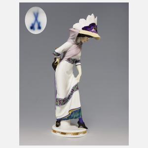 Meissen, Jugendstil-Figur "Dame mit Schirm"