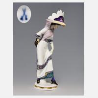 Meissen, Jugendstil-Figur "Dame mit Schirm"111