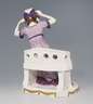 Meissen, Jugendstil-Figur "Dame mit Hündchen"