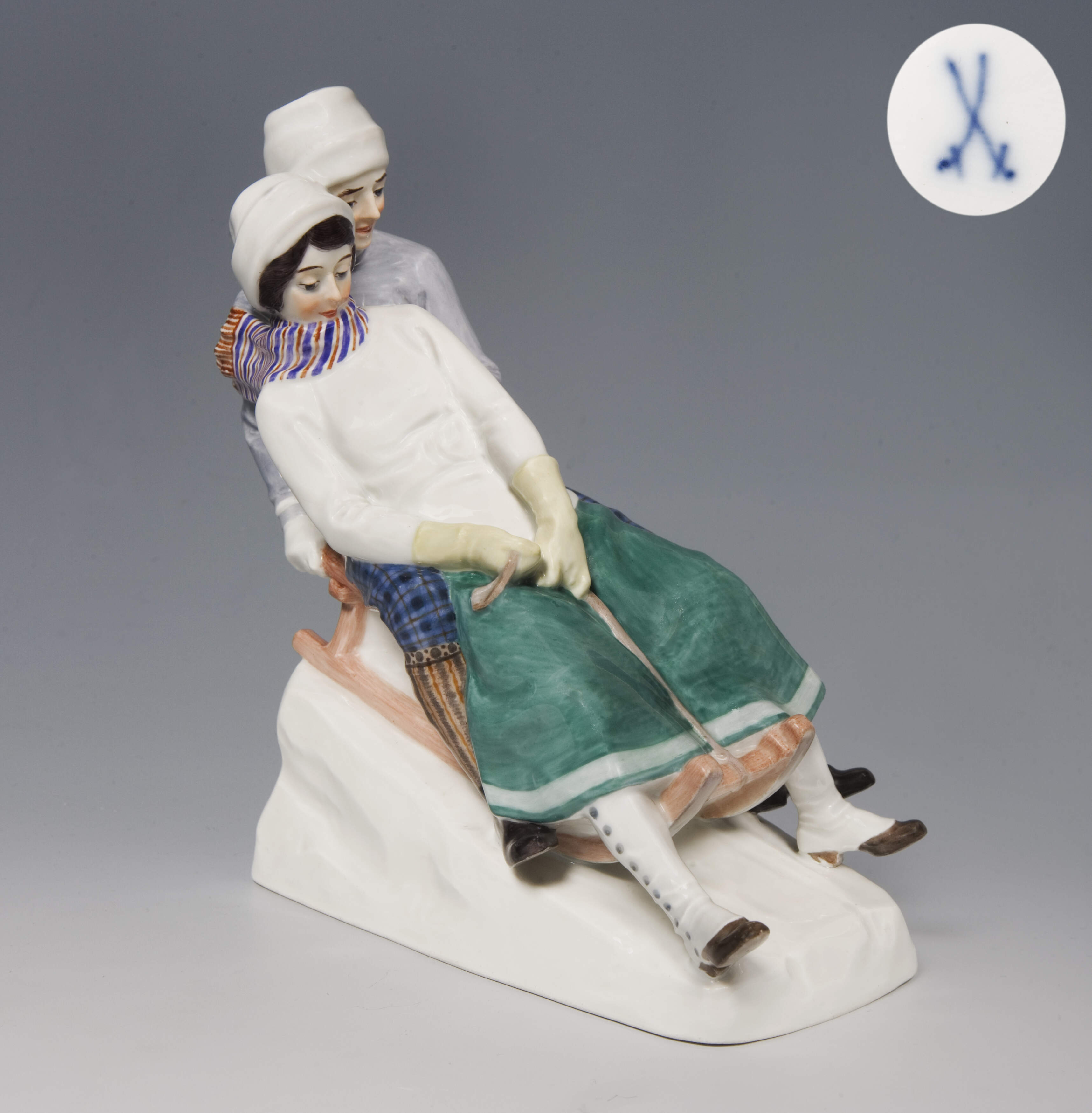 Meissen, Jugendstil-Schlittengruppe