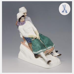 Meissen, Jugendstil-Schlittengruppe