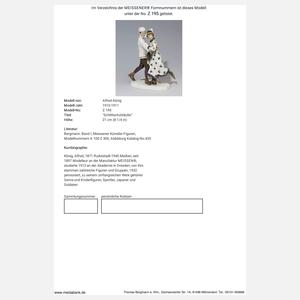 Meissen, Jugendstil-Figurengruppe "Schlittschuhläufer"