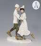 Meissen, Jugendstil-Figurengruppe "Schlittschuhläufer"