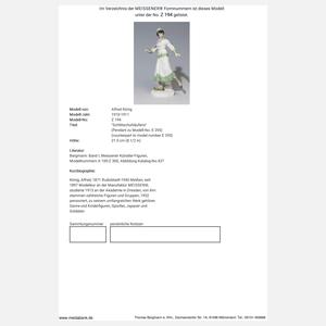 Meissen, Jugendstil-Figur "Schlittschuhläuferin"