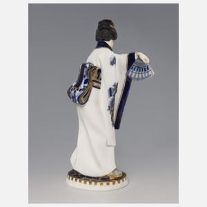 Meissen, Jugendstil-Figur "Japanerin mit Fächer"