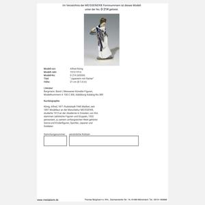 Meissen, Jugendstil-Figur "Japanerin mit Fächer"