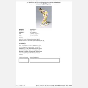 Meissen, Jugendstil-Figurengruppe "Japaner, grüßend"