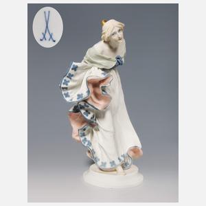 Meissen, Jugendstil-Figurengruppe "Dame im Ballkleid"