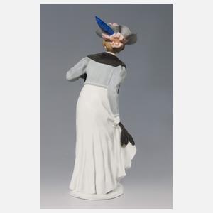 Meissen, Jugendstil-Figur "Dame mit Muff"