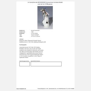 Meissen, Jugendstil-Figur "Dame mit Muff"