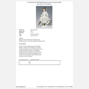 Meissen, Jugendstil-Figur "Cancan-Tänzerin"