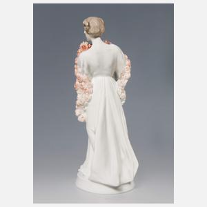 Meissen, Jugendstil-Figur "Mädchen mit Rosengirlande"