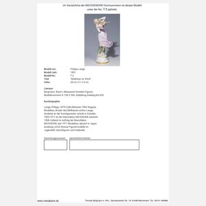 Meissen, Jugendstil-Figur "Mädchen im Wind"