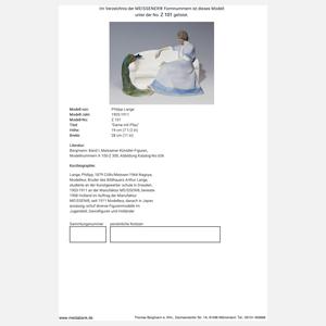 Meissen, Jugendstil-Figurengruppe "Dame mit Pfau"