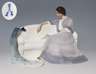 Meissen, Jugendstil-Figurengruppe "Dame mit Pfau"