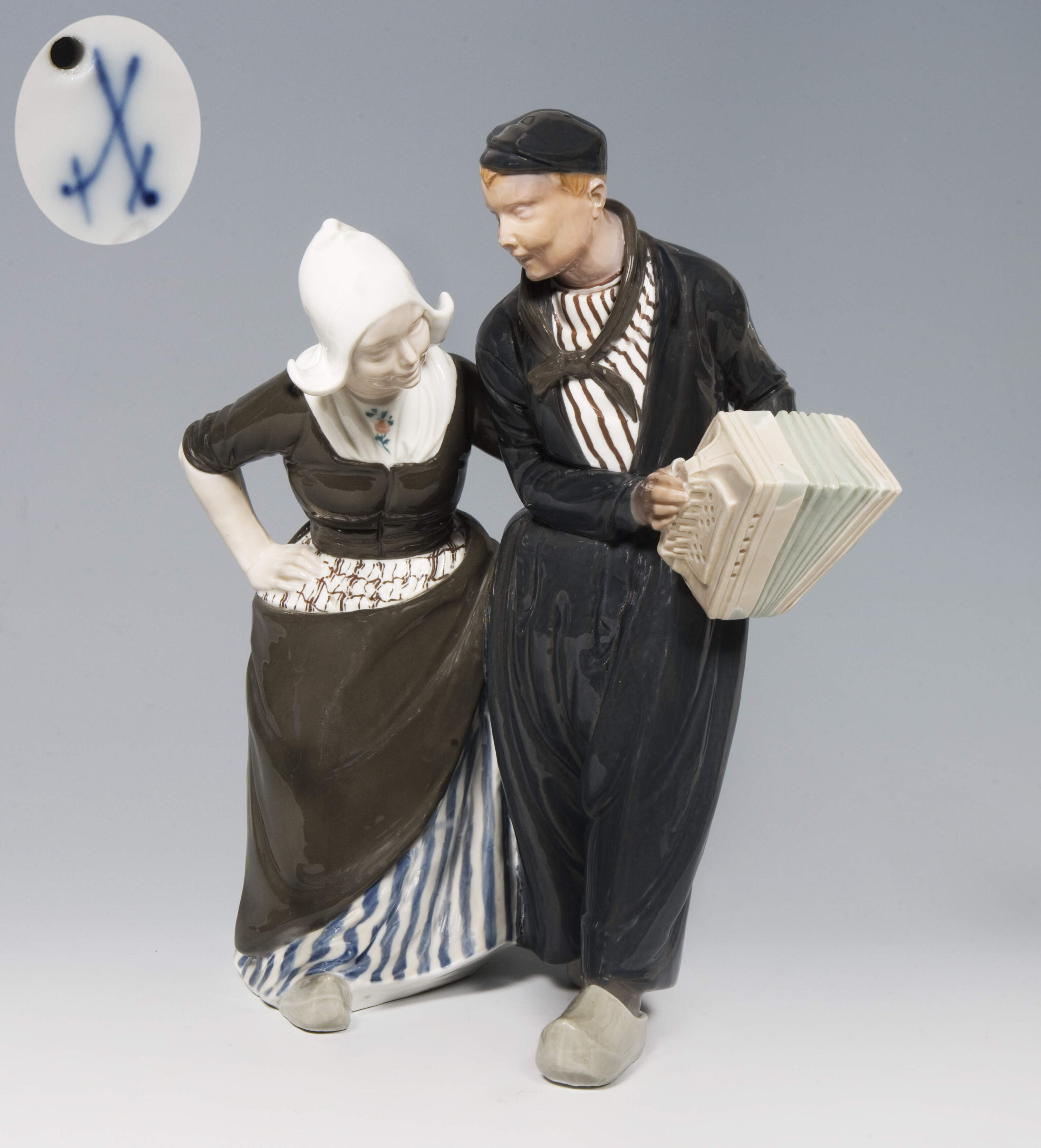 Meissen, Jugendstil-Figurengruppe "Holländische Bauern"