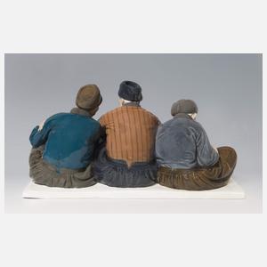 Meissen, Jugendstil-Figurengruppe "Alte Volendamer Fischer"