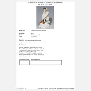 Meissen, Jugendstil-Figur "Mädchen im Bad"