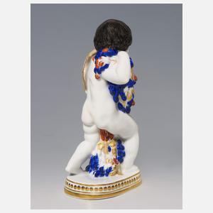 Meissen, Jugendstil-Figur "Amor, Vögel tragend"