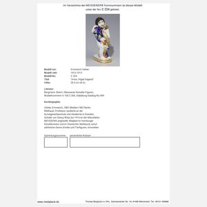Meissen, Jugendstil-Figur "Amor, Vögel tragend"