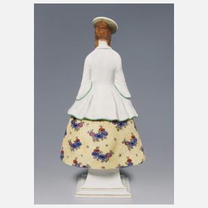 Meissen, Jugendstil-Figur "Dame mit Rose"