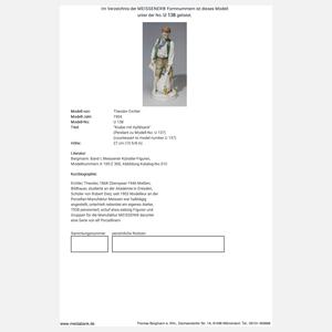 Meissen, Jugendstil-Figur "Knabe mit Apfelsack"