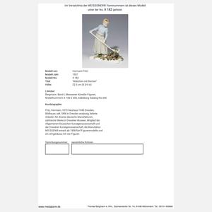 Meissen, Jugendstil-Figur "Mädchen mit Rechen"