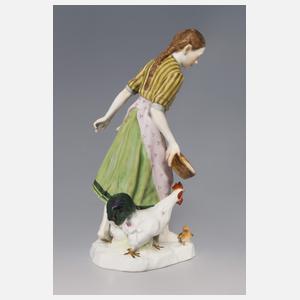 Meissen, Jugendstil-Figur "Hühnermagd"