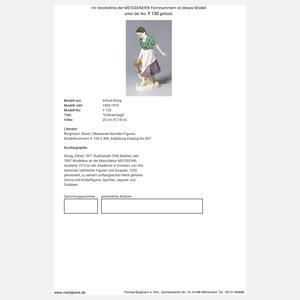 Meissen, Jugendstil-Figur "Hühnermagd"