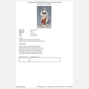 Meissen, Jugendstil-Figur "Gänsemagd"