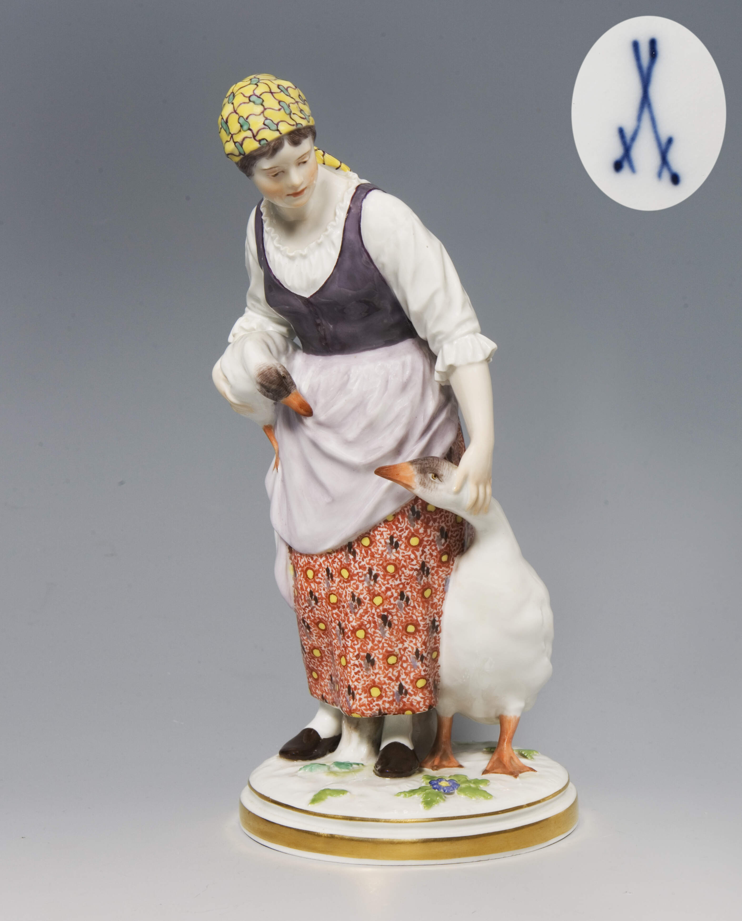 Meissen, Jugendstil-Figur "Gänsemagd"