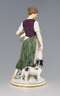 Meissen, Jugendstil-Figur "Landmädchen mit Wachtelhund"