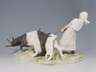 Meissen, Jugendstil-Figurengruppe "Mädchen mit Ziegen"