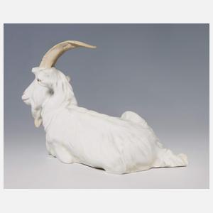 Meissen, Jugendstil-Tierfigur "Ziegenbock"