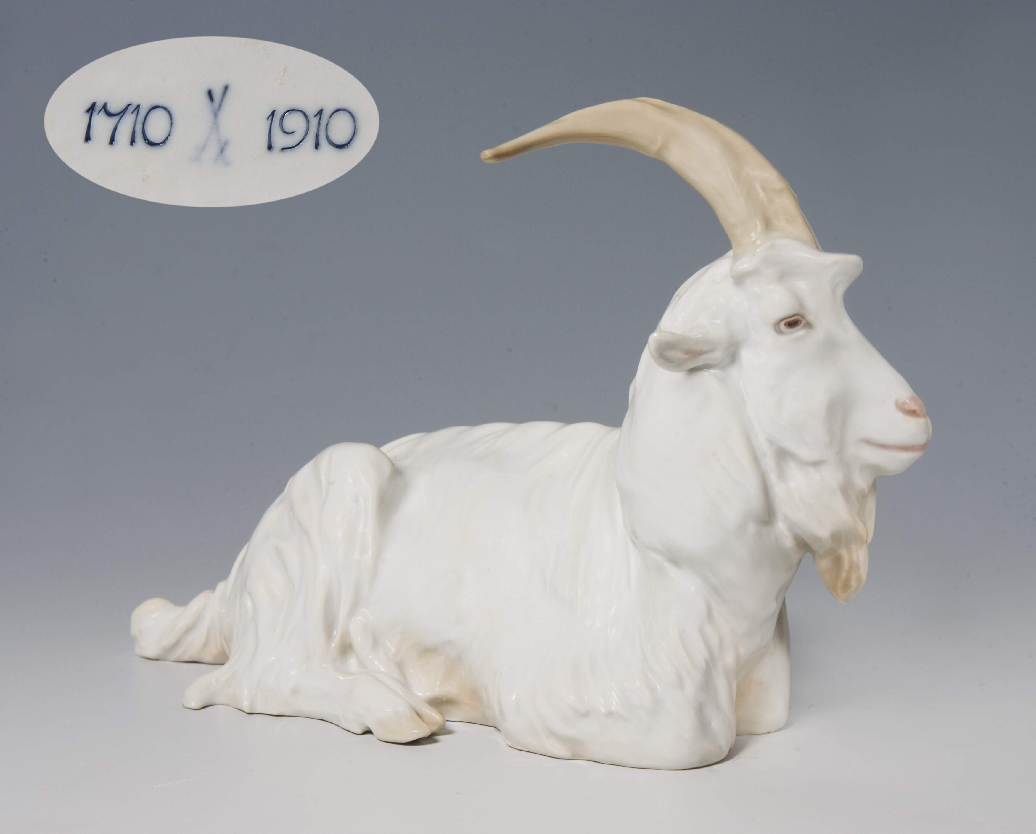 Meissen, Jugendstil-Tierfigur "Ziegenbock"