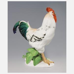 Meissen, Jugendstil-Tierfigur "Hahn"