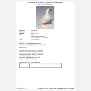 Meissen, Paar Tier-Figuren "Erpel und Ente"